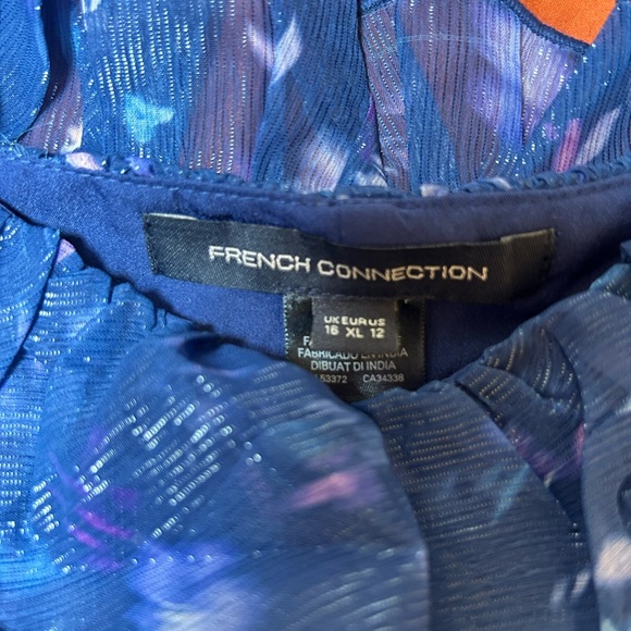 French Connection Aden Bai Frill Mini Dress Size 12 - Picture 11 of 12